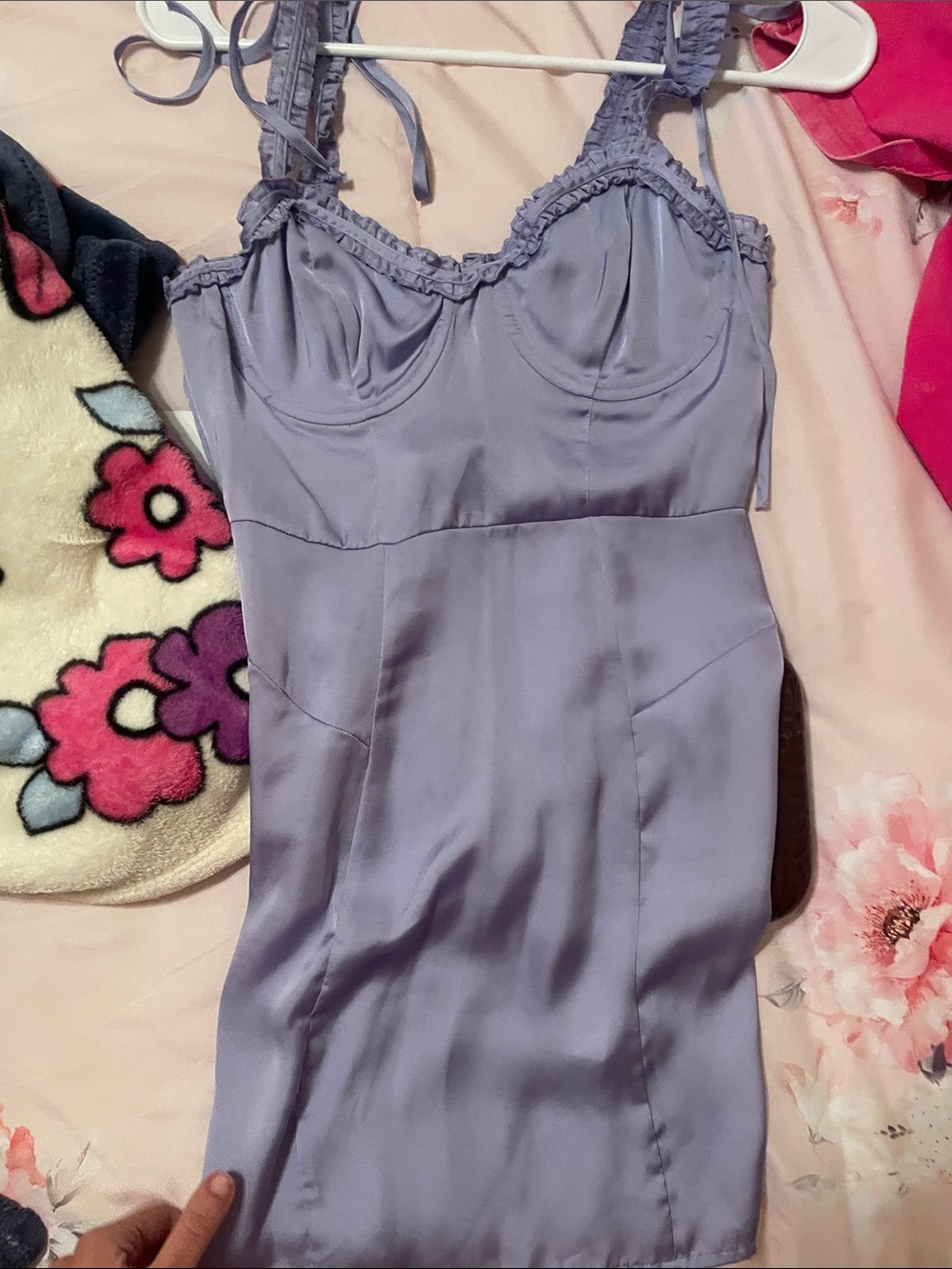 for love and lemons jackpot lilac purple mini dress